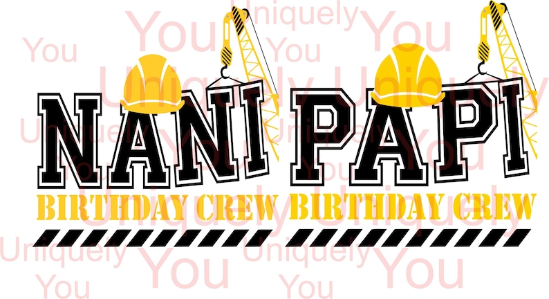 Download Nani and Papi Birthday Crew SVG PDF JPEG and Png | Etsy