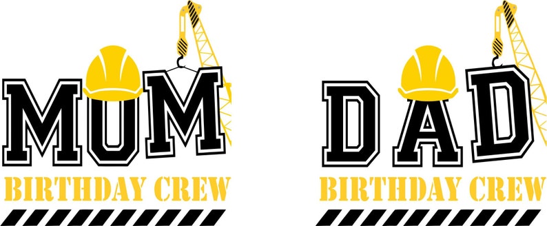 Download MOM and Dad birthday crew SVG and PDF | Etsy