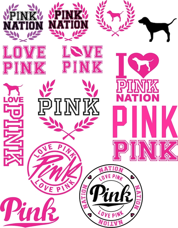 Download Pink Logos svg and pdf | Etsy