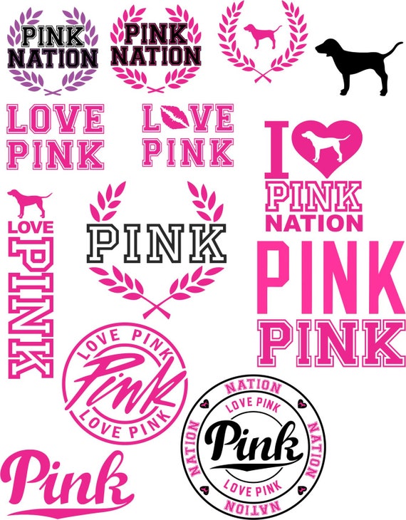 Download Pink Logos svg and pdf | Etsy