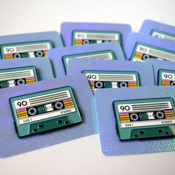 90s Cassette Tape Enamel Pin - Lapel Pin - Hat Pin - 80s Nostalgia Pin - 90s Nostalgia Pin - Pin Badge - Retro Pin - Vintage Pin - Surge