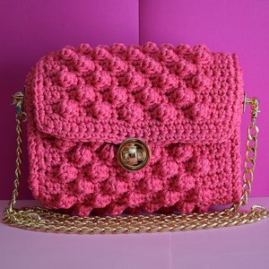 Bolsa de ganchillo hecha a mano