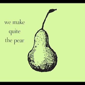 Facciamo abbastanza la carta Pear - DOWNLOAD STAMPABILE ILLIMITATO