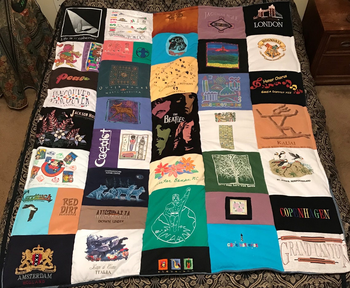 Tshirt Blanket Customized Tshirt Blanket Team Blanket Etsy UK