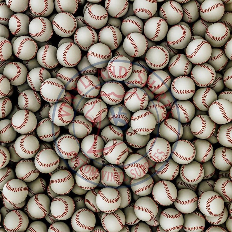 Baseball Patterned Vinyl / Printed 651 Vinyl / pattern vinyl Etsy