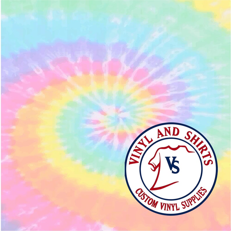 Pastel Tie Dye Patterned Vinyl / Printed 651 Vinyl / Printed Etsy