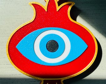 Gouri Ornament – Pomegranate Evil Eye, Balkan Greek Turkish Housewarming New Year Charm