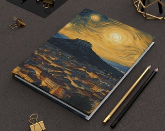 Van Gogh Athens Acropolis Hardcover Journal: Artistic Travel Souvenir