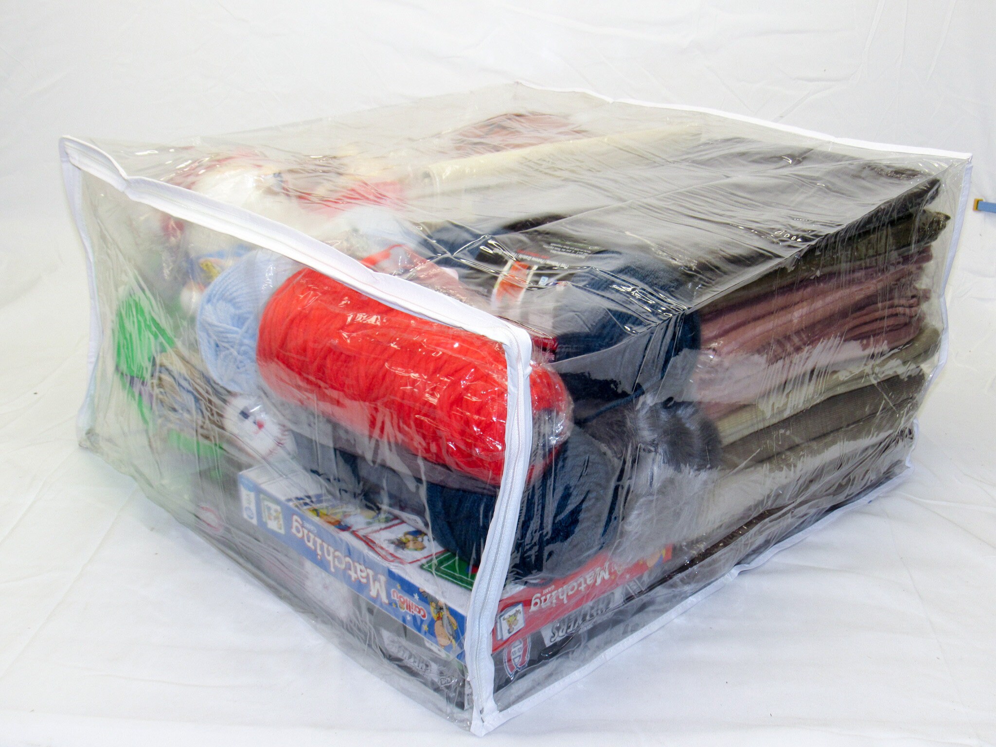 Jumbo Heavy Duty Vinyl Zippered Storage Bags clear for Etsy