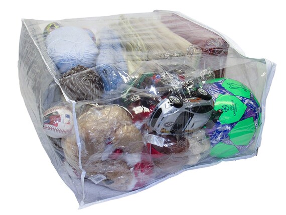 Jumbo Heavy Duty Vinyl Zippered Storage Bags Clear For Etsy