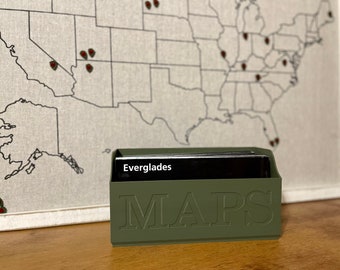 National Park (And Other) Map Box: 3D Printed Organizer and Display