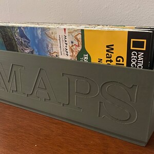 Large Natgeo Map Storage Box: Single or Two-tone Organizer - Etsy