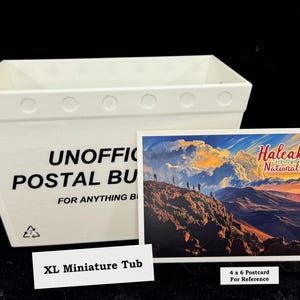 XL Miniature Postal Tub - Our Largest Version with Label!