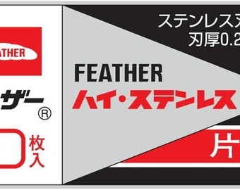 10 - Feather FHS-10 Hi-Stainless Single Edge Razor Blades