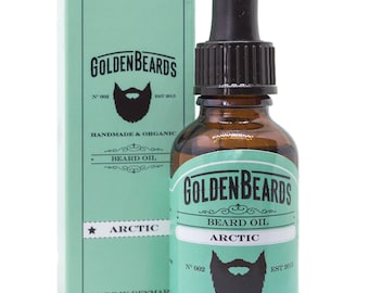 Organic & vegan beard oil 1 oz Made solely from 100% natural oils that soften and moisturise your beard and skin - Arctic from Golden Beards