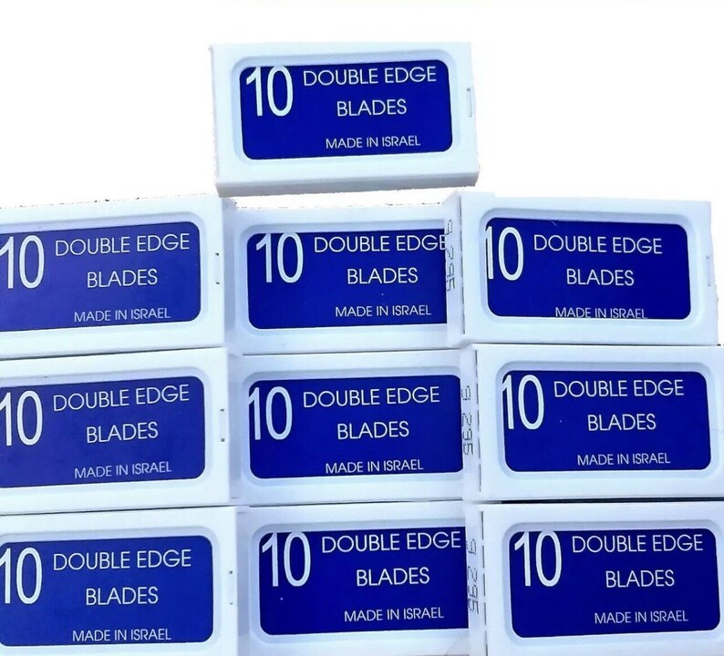 100 Crystal Israeli Personna Double Edge Razor Blades Etsy