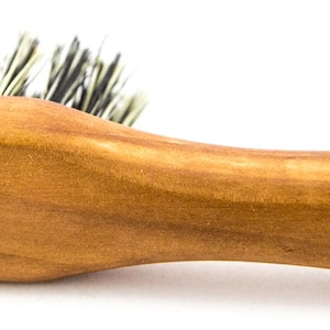 Vegan Beard Brush with handle Made from Agave Lechugilla Plant Vegetal Bristles for Vegan people image 5