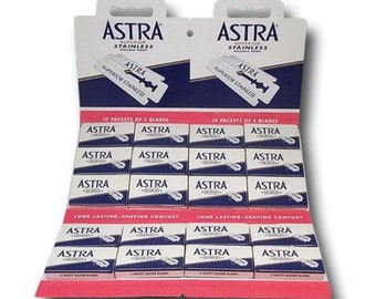 100 Astra Superior Stainless double edge razor blades