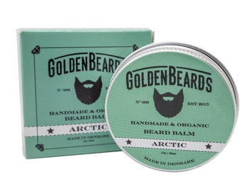 Organic Beard Balm 1 or 2 oz Made solely from 100% natural oils that soften and moisturise your beard and skin Arctic from Golden Beards