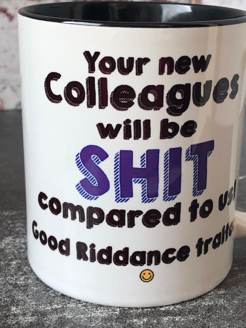 Funny Work Mug Work Leaving Gift Work Colleague Mug Good Etsy UK