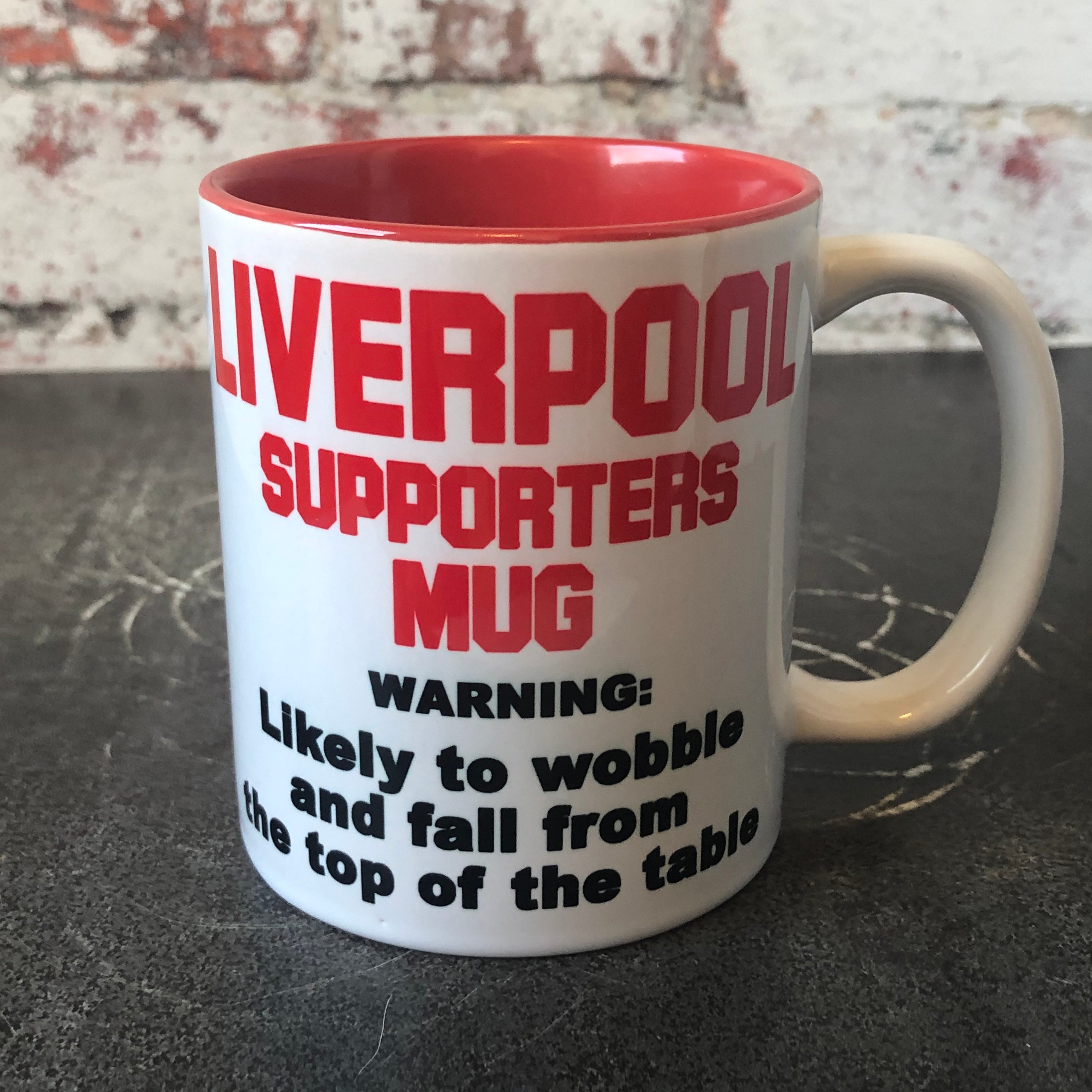 Liverpool Football Table Wobble Supporters Mug Funny Football Etsy