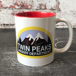 Twin Peaks Sheriffs Department TV Show Agent Dale Cooper Gift Mug