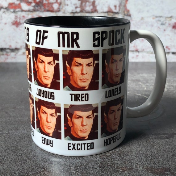 The Many Emotions of Mr Spock, Star Trek Mug, Funny Star Trek Mug, Mr Spock  Meme, Star Trek Gift -  Sweden