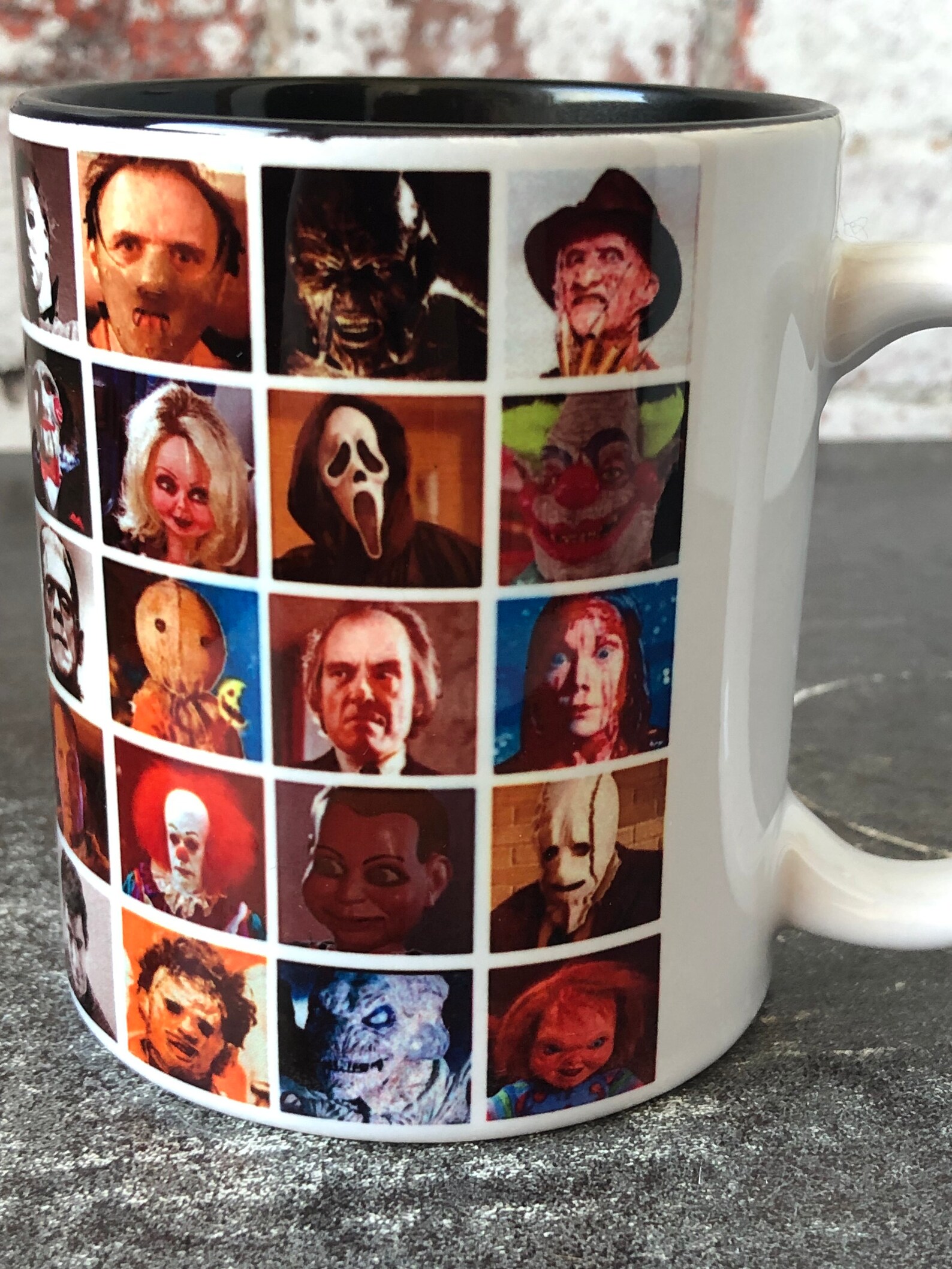 50 Horror Movie Icons Mug Horror Film Movie Mug Halloween Etsy UK
