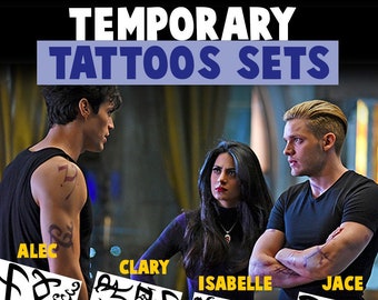 Shadow Runes Tattoos - Alec Runes Tattoos / Clary Runes Tattoos / Isabelle Runes Tattoos / Jace Runes Tattoos / Cosplay Halloween Costume
