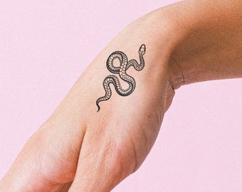Small Snake (Set of 2) - Snake Temporary Tattoo / Snakes Tattoo / Little Snake Tattoo / Tiny Tattoo / Small Snake Tattoo / Cool Snakes