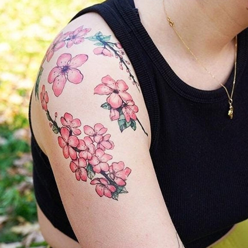 Sakura Tree Tattoo Etsy