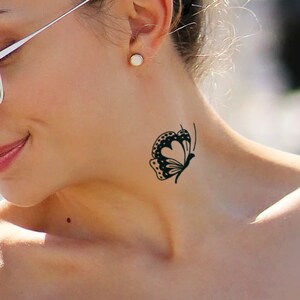 Little Butterflies (Set of 2) - Butterfly Temporary Tattoo / Feminine Butterfly Tattoo / Little Tattoos / Mariposa Tatuaje / TattooIcon