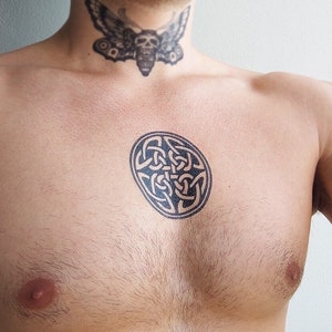 Celtic Knot Tattoo - Temporary Tattoo / Norse Knot Tattoo / Celtic Knot Tattoo / Viking Circle / Viking Knot Tattoo / Norsk Mythology