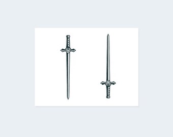 Sword Tattoo Etsy Sword Tattoo Etsy