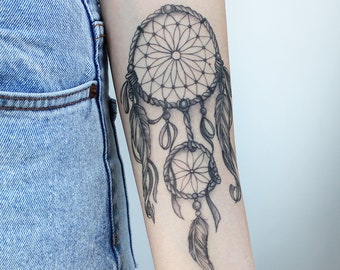 picture Bohemian Mandala Dream Catcher Tattoo dreamcatcher tattoo etsy