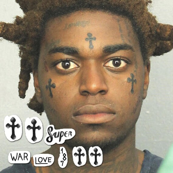 Kodak Black Temporary Face Tattoos Set Kodak Black Face Etsy