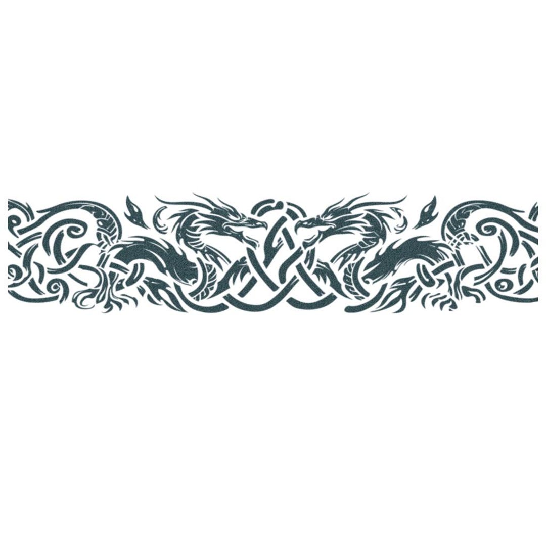 Dragon Tribal Armband - Dragon Armband Temporary Tattoo / Tribal Armband  Tattoo / Tattoos for Men / Biker Tattoos / Dragon Tribal Tattoo - Etsy  Sweden, image size:1080x1080