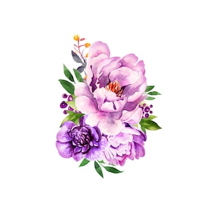 Colorful Watercolor Flowers - Watercolor Temporary Tattoo / Flowers Temporary Tattoo / Watercolor Floral Tattoo / Girly Tattoo / Sexy Tattoo