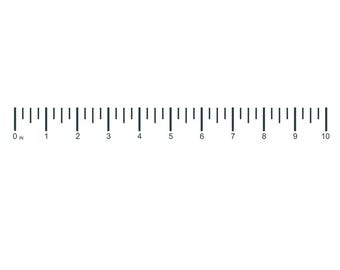 10 Inch Ruler Temporary Tattoo - Fisherman Tattoo Measuring Tape