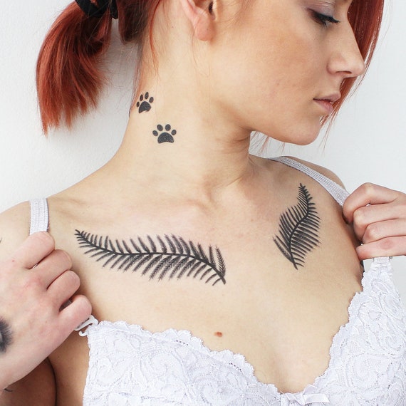 Fern Tattoo set of 2 Fern Temporary Tattoo / Kiwi Fern - Etsy Norway Fern Tattoo set of 2 Fern Temporary Tattoo / Kiwi Fern - Etsy Norway