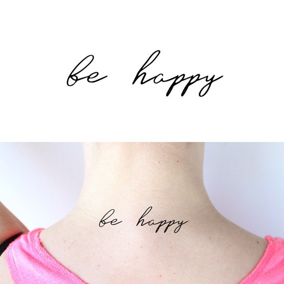 Happiness Quote Tattoos