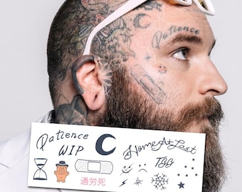 テディフェイスタトゥーセット - カントリーミュージックハロウィン