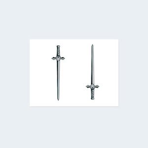 Swords Tattoo (Set of 2) - Sword Temporary Tattoo / Double Swords Tattoo / Knight Tattoo / Masculine Tattoo / Blade Tattoo / Sword Tattoo