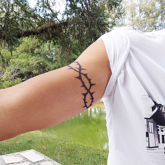 Thorns Armband Tattoo Tribal Thorns Armband /thorns Armband - Etsy Australia Thorns Armband Tattoo Tribal Thorns Armband /thorns Armband - Etsy Australia