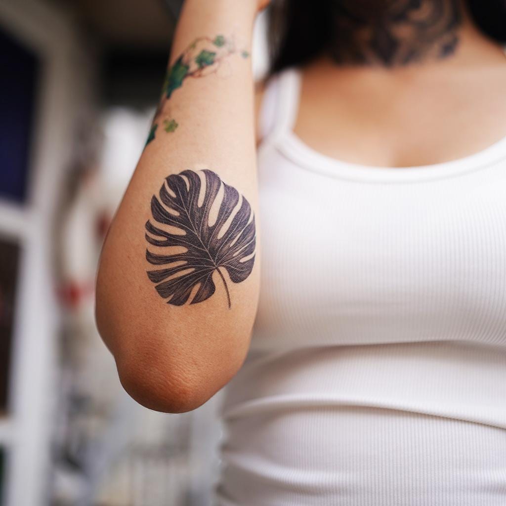 モンステラ デリシオサ リーフ - モンステラ リーフ タトゥー