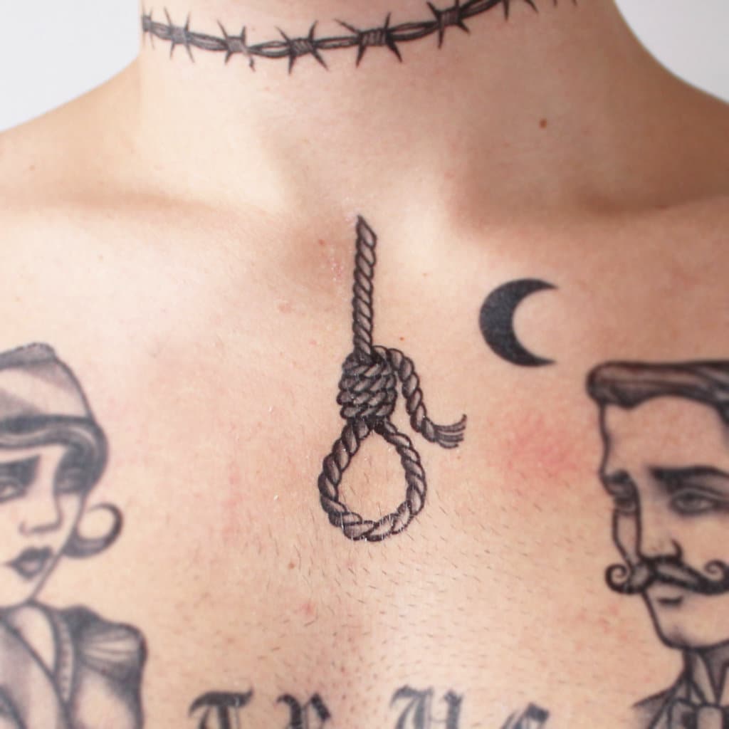 Buy Noose Tattoo Noose Traditional Tattoo  Noose Temporary Online in India   Etsy