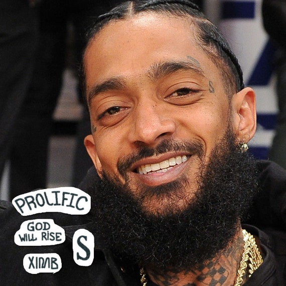 Nipsey Hussle Face Tattoos Nipsey Hussle Temporary Tattoos / - Etsy