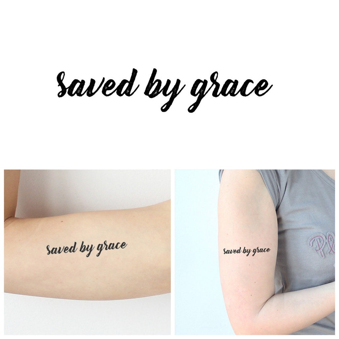 Saved by Grace Tattoo