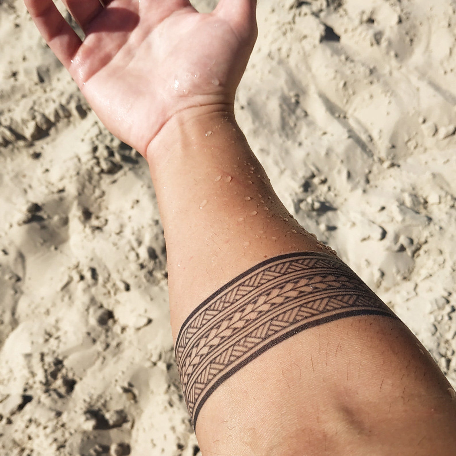Simple tribal armband tattoo ideas for men
