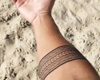 Maori Armband Tattoo New Zealand Arm Band Tattoo / Armband - Etsy
